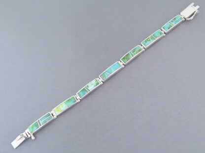 Turquoise Inlay Link Bracelet – Sonoran Gold Turquoise