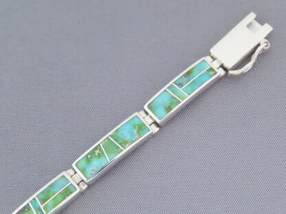 Turquoise Inlay Link Bracelet – Sonoran Gold Turquoise