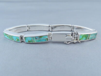 Turquoise Inlay Link Bracelet – Sonoran Gold Turquoise