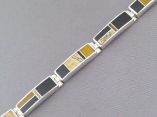 Multi-Stone Inlay Link Bracelet