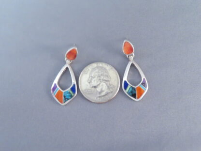 Inlaid Multi-Color Earrings