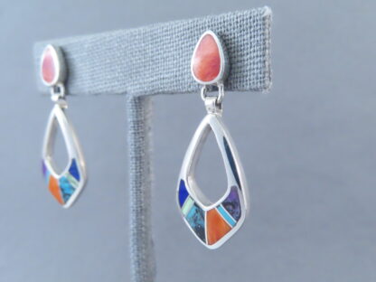 Inlaid Multi-Color Earrings