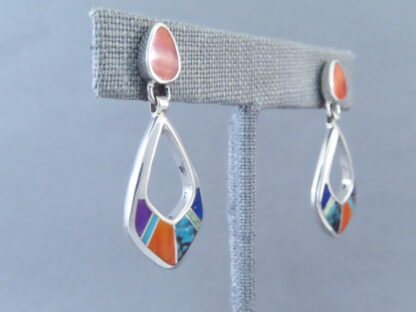 Inlaid Multi-Color Earrings