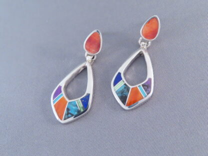 Inlaid Multi-Color Earrings