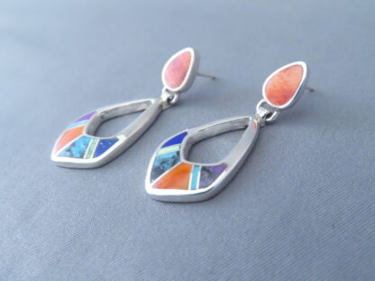 Inlaid Multi-Color Earrings