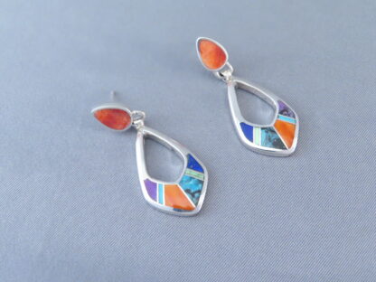 Inlaid Multi-Color Earrings