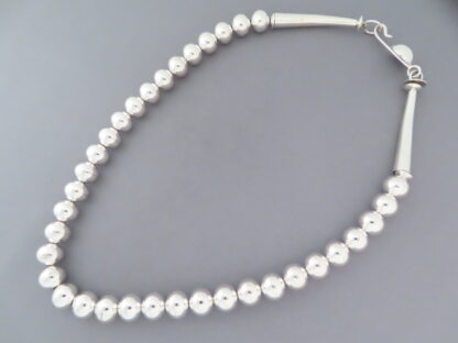 Artie Yellowhorse Sterling Silver Bead Necklace