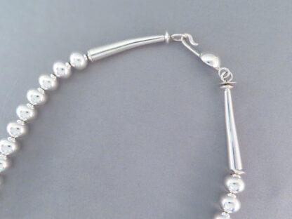 Artie Yellowhorse Sterling Silver Bead Necklace