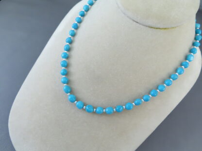 Shorter Sleeping Beauty Turquoise Necklace – Single Strand