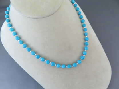 Shorter Sleeping Beauty Turquoise Necklace – Single Strand