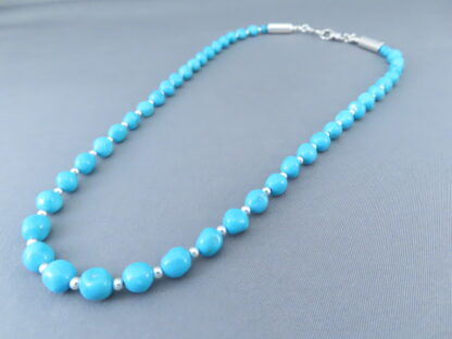 Shorter Sleeping Beauty Turquoise Necklace – Single Strand