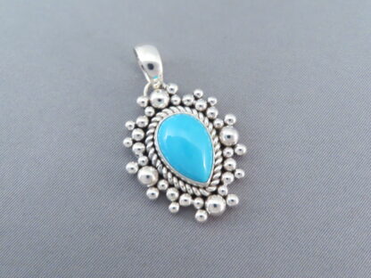 Sleeping Beauty Turquoise Pendant by Artie Yellowhorse