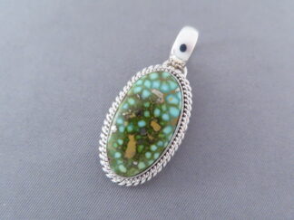 Turquoise Pendant by Artie Yellowhorse (Sonoran Gold Turquoise)