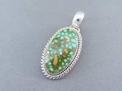 Turquoise Pendant by Artie Yellowhorse (Sonoran Gold Turquoise)