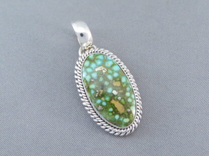 Turquoise Pendant by Artie Yellowhorse (Sonoran Gold Turquoise)