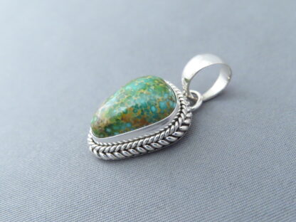 Smaller Sonoran Turquoise Pendant by Artie Yellowhorse