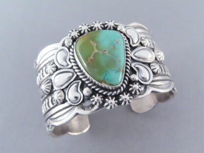 Sterling Silver Bracelet with Royston Turquoise