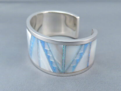 Multi-Stone Inlay Cuff Bracelet