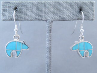 Turquoise Inlay Earrings (Bears)