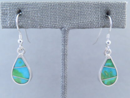 Sonoran Gold Turquoise Inlay Earrings (TearDrops)