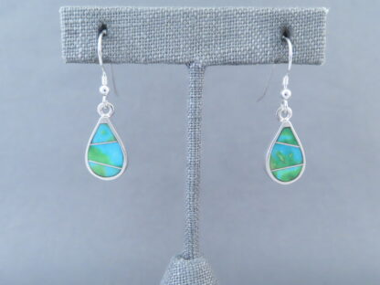 Sonoran Gold Turquoise Inlay Earrings (TearDrops)