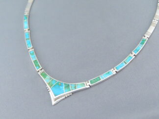 Necklace with Sonoran Gold Turquoise Inlay