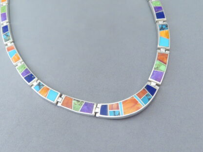 Inlaid Multi-Color Necklace