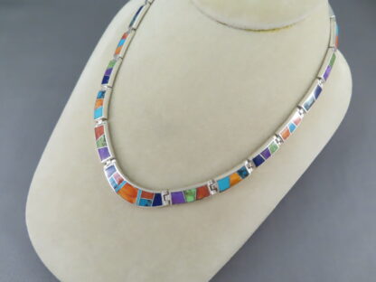 Inlaid Multi-Color Necklace