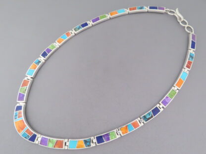 Inlaid Multi-Color Necklace