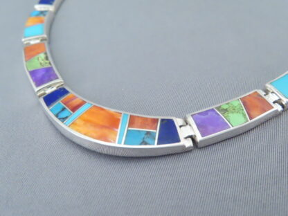 Inlaid Multi-Color Necklace