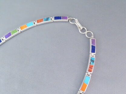 Inlaid Multi-Color Necklace