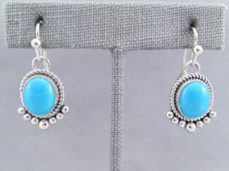 LOVELY Sleeping Beauty Turquoise Earrings by Artie Yellowhorse