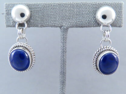 Lapis & Sterling Silver Earrings by Artie Yellowhorse