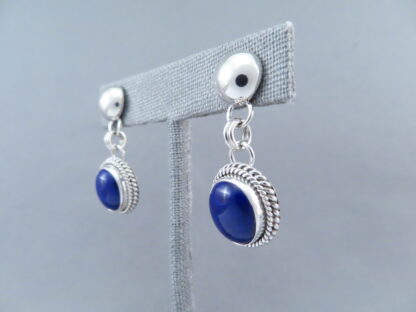 Lapis & Sterling Silver Earrings by Artie Yellowhorse