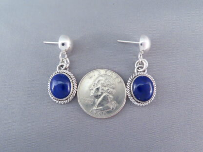 Lapis & Sterling Silver Earrings by Artie Yellowhorse