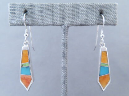 Colorful Multi-Stone Inlay Earrings