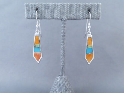 Colorful Multi-Stone Inlay Earrings