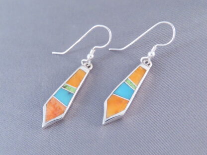 Colorful Multi-Stone Inlay Earrings