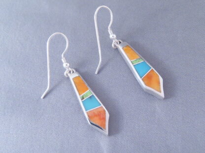 Colorful Multi-Stone Inlay Earrings