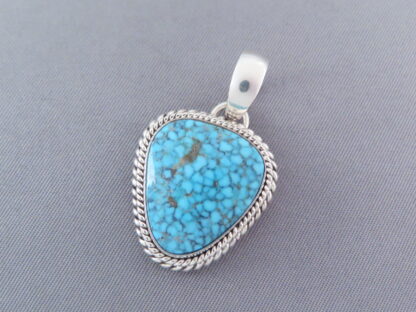 Blue Pendant with Kingman Turquoise by Artie Yellowhorse