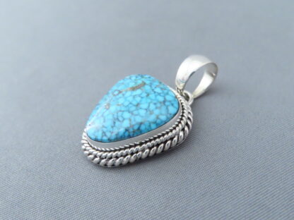 Blue Pendant with Kingman Turquoise by Artie Yellowhorse