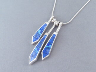 Opal & Lapis Inlay Pendant Necklace