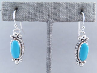 Earrings with Sleeping Beauty Turquoise by Artie Yellowhorse