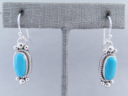 Earrings with Sleeping Beauty Turquoise by Artie Yellowhorse