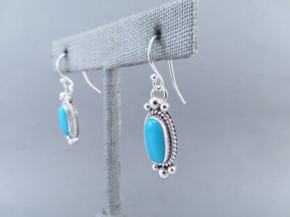 Earrings with Sleeping Beauty Turquoise by Artie Yellowhorse