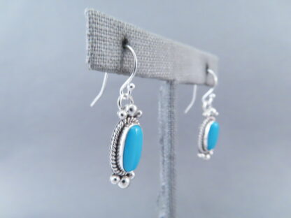 Earrings with Sleeping Beauty Turquoise by Artie Yellowhorse