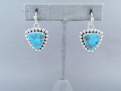 Kingman Turquoise Earrings by Artie Yellowhorse