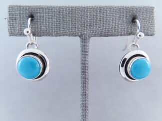 Shadowbox Sleeping Beauty Turquoise Earrings by Artie Yellowhorse