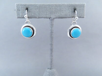 Shadowbox Sleeping Beauty Turquoise Earrings by Artie Yellowhorse