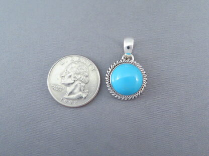 Small Sleeping Beauty Turquoise Pendant